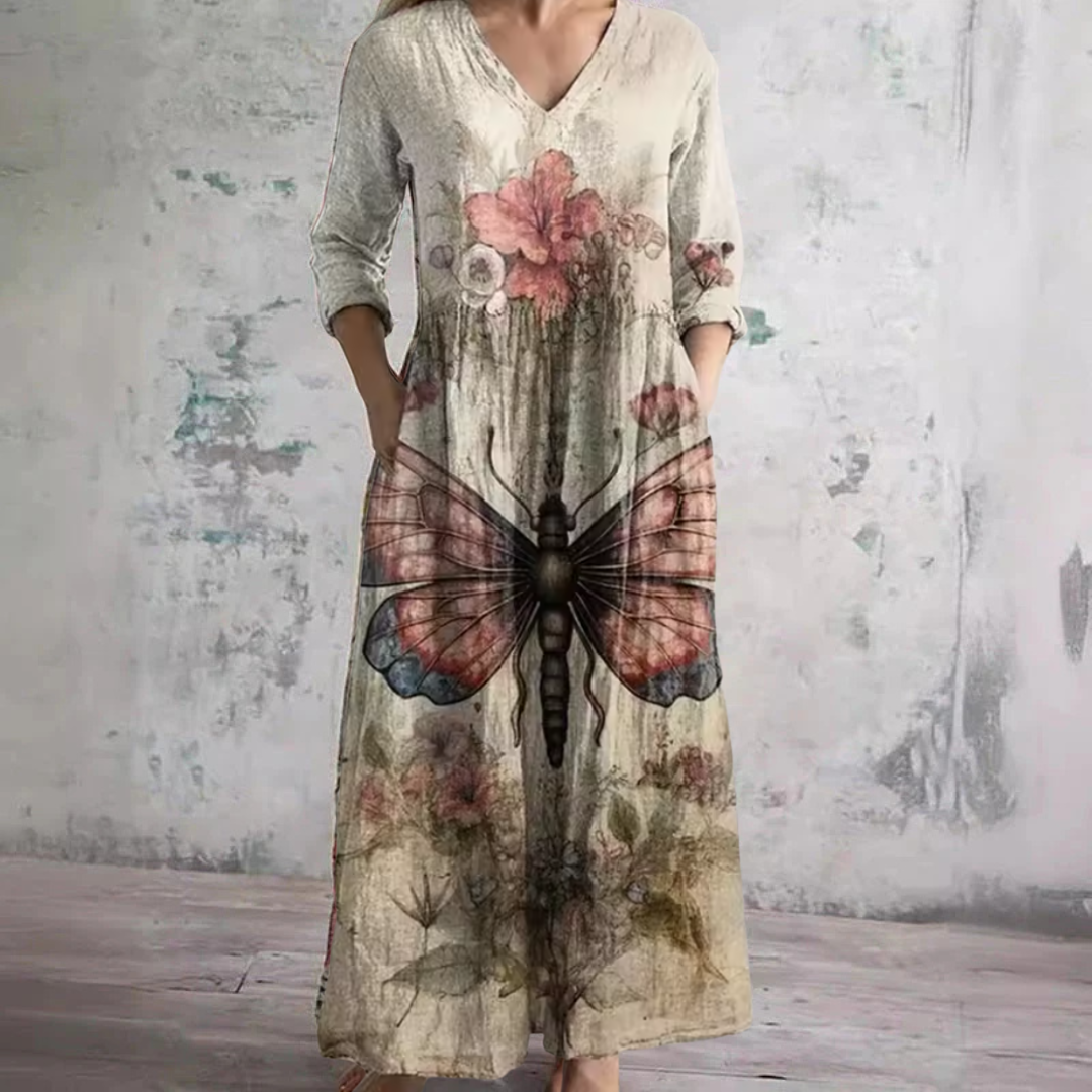 Evelyn™ | Floral A-Line Dress