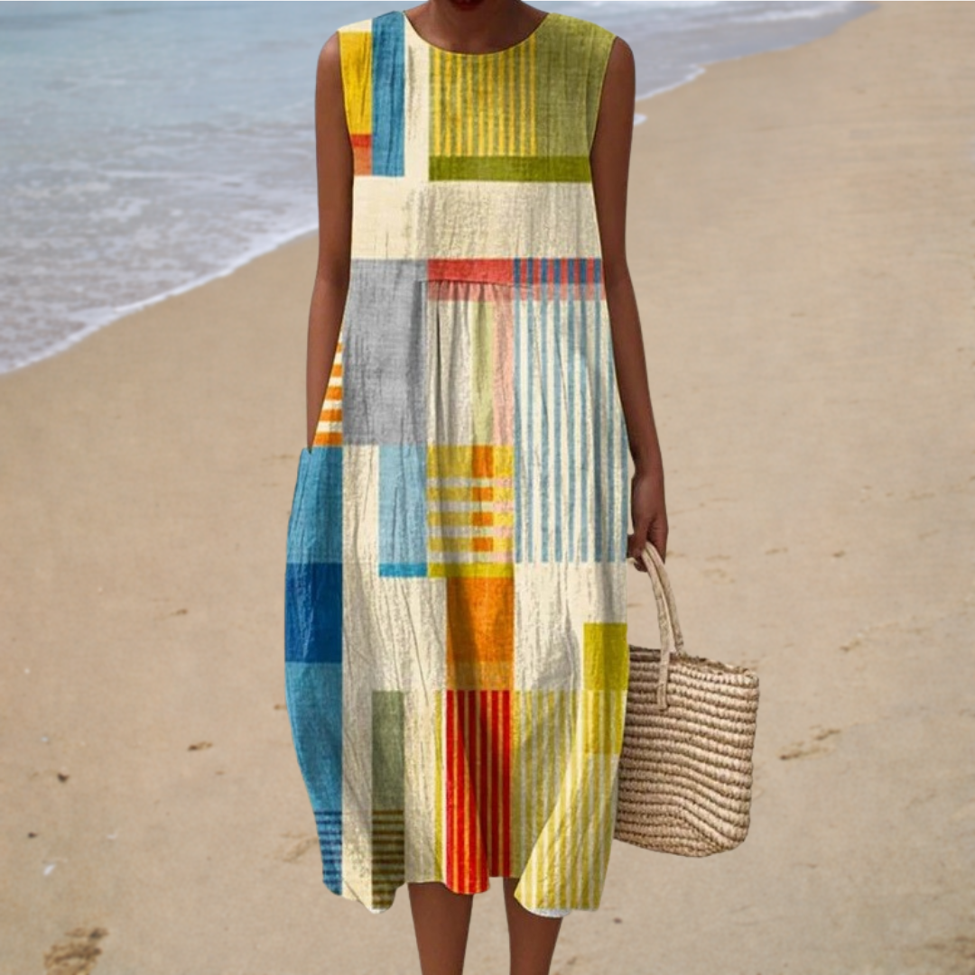 Madeleine™ | Graphic Print Midi Dress