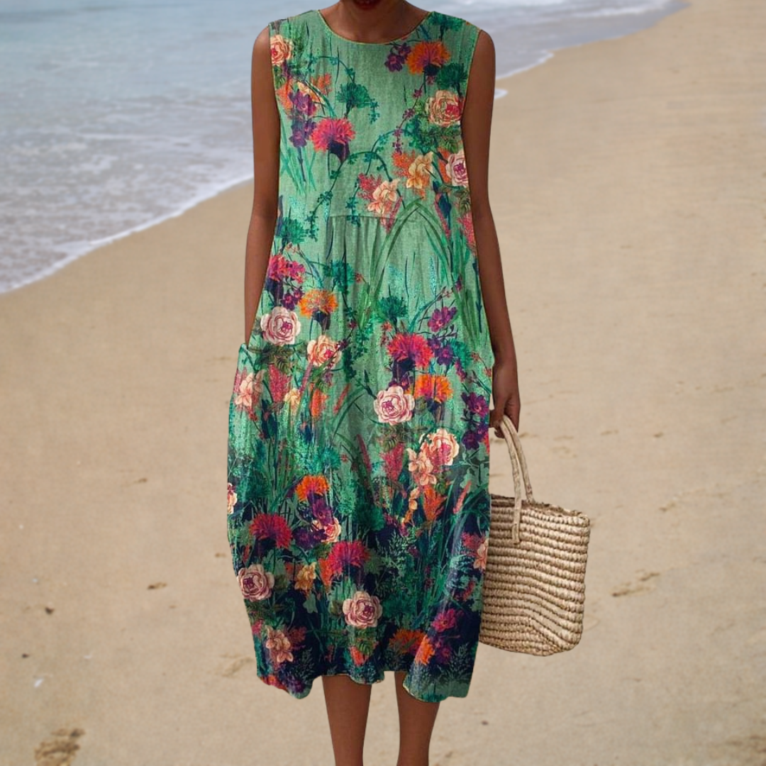 Florence™ | Floral Midi Dress