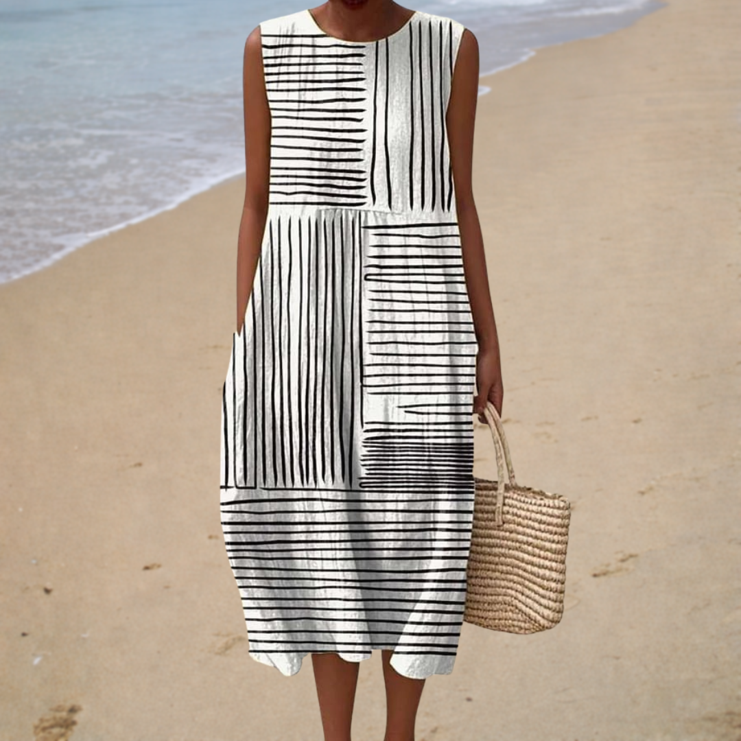 Mathilde™ | Graphic Midi Dress