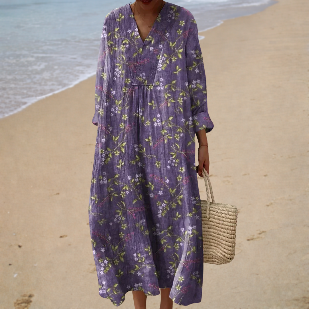 Solène™ | Floral Long Dress