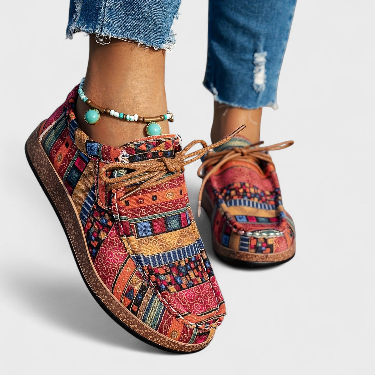 Seryphina™ | Colourful Canvas Sneakers