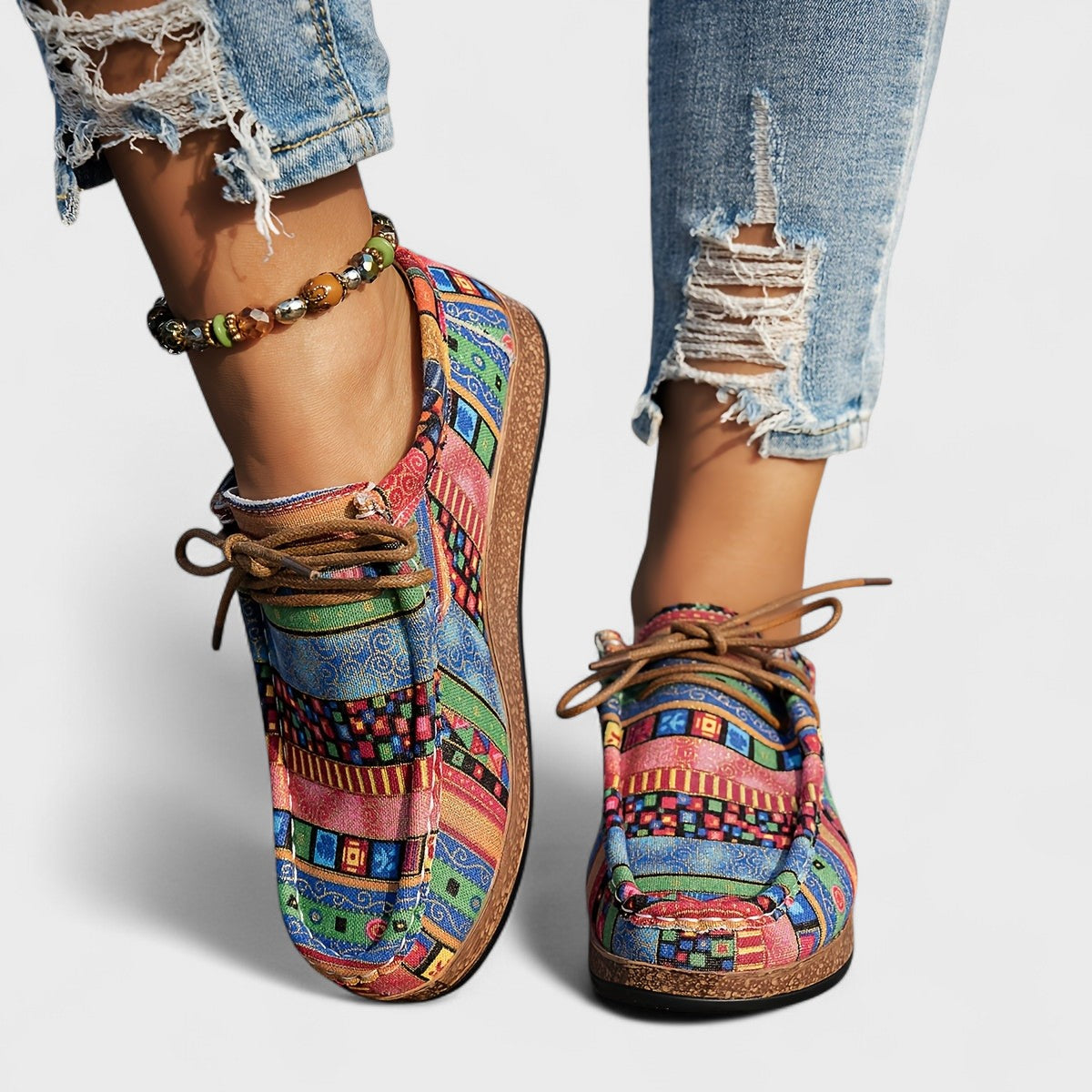 Seryphina™ | Colourful Canvas Sneakers