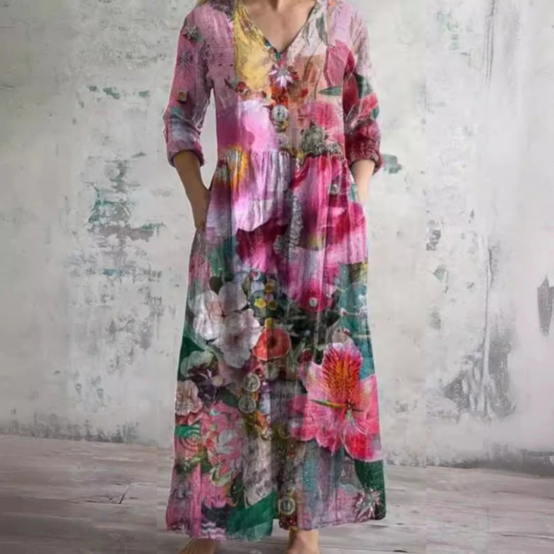 Lynn™ | Floral A-Line Dress