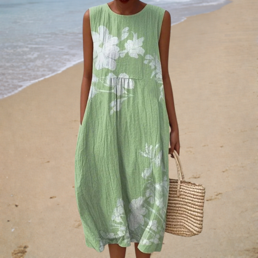 Marion™ | Natural Midi Dress
