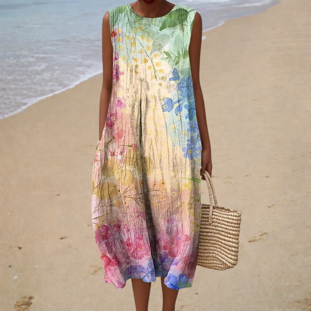 Lucienne™ | Bohemian Midi Dress