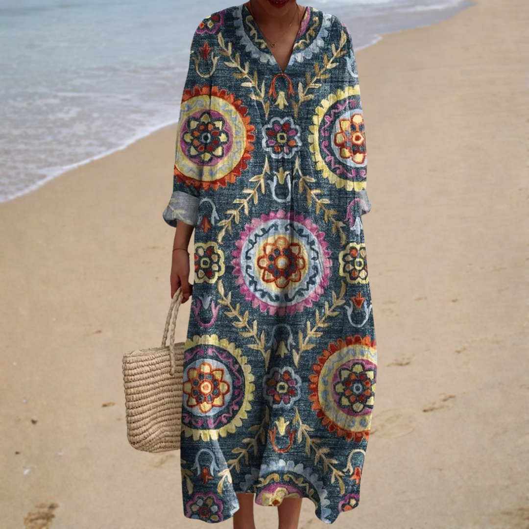Gabrielle™ | Bohemian Print Dress