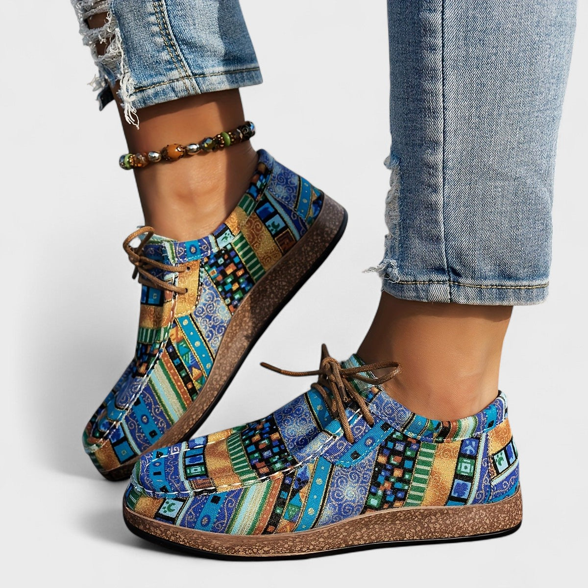 Seryphina™ | Colourful Canvas Sneakers