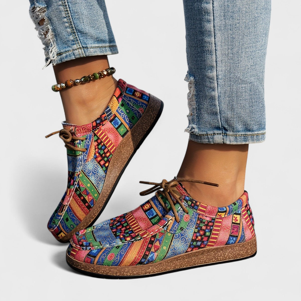 Seryphina™ | Colourful Canvas Sneakers