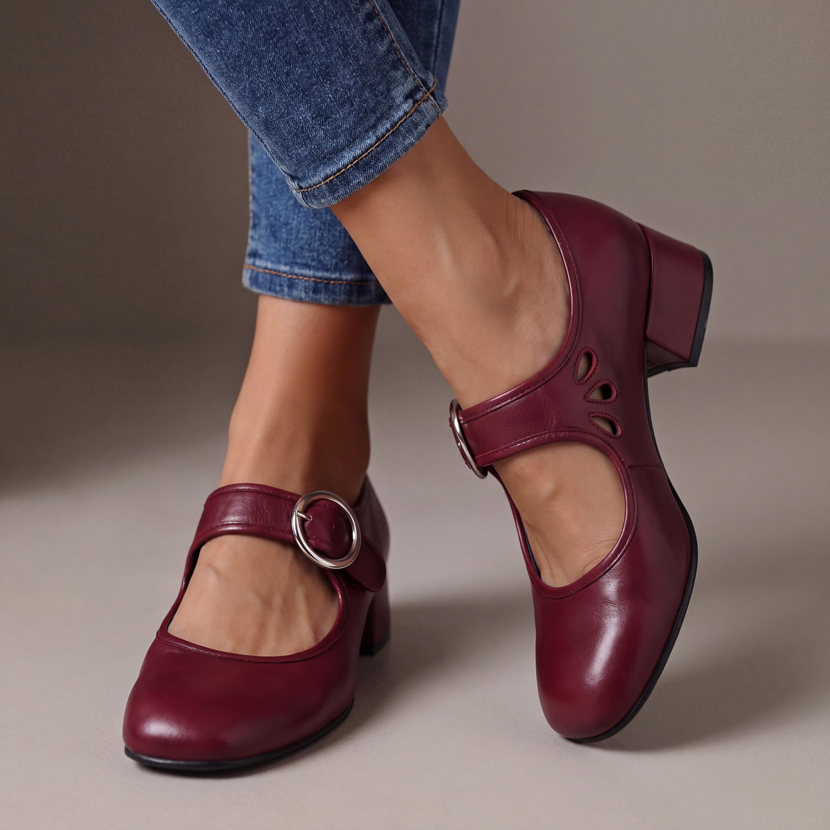 Josephine™ | Leather Mary Jane Shoes