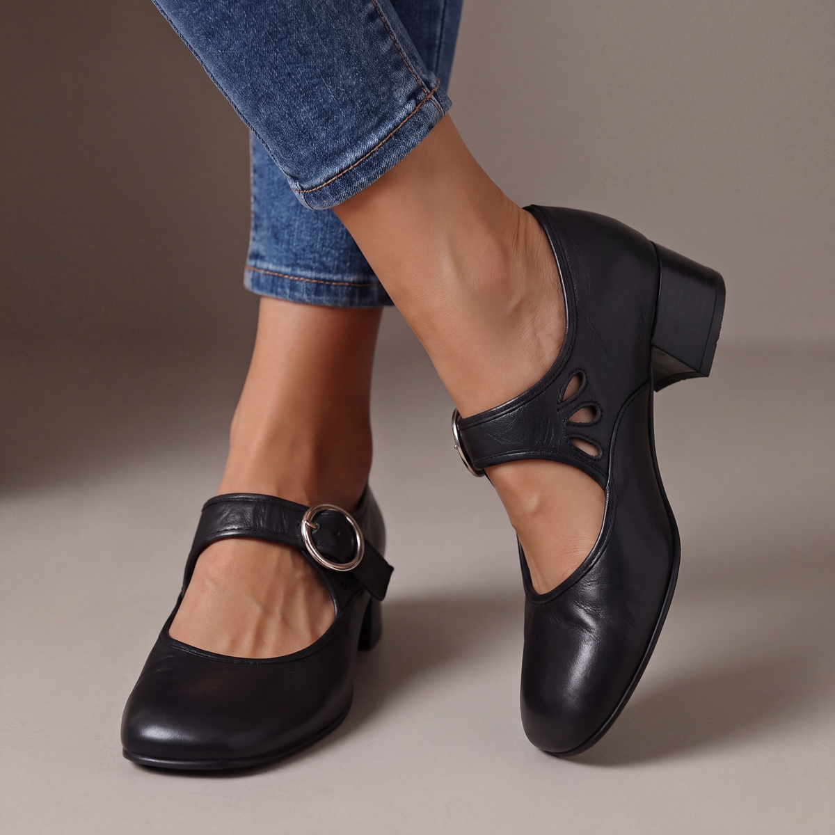Josephine™ | Leather Mary Jane Shoes